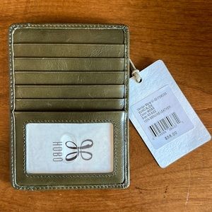 HOBO Card Holder-100% leather Moss